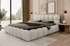 A bedroom scene with a bed, nightstand, and artwork. Produktbild-Vorschau