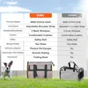 A comparison chart of pet carriers, with images of two different pet carriers and a dog. Podgląd zdjęcia produktu
