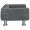 The Living Store Kindersofa Dunkelgrau 50x40x26,5 cm Samt Produktbild-Vorschau 4