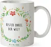 Mr. & Mrs. Panda Kaffeetasse Rundstrickerin - Geschenk, Produktbild-Vorschau 1