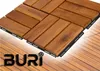 BURI 1qm Holzfliesen Balkonfliesen kleine Kacheln 30x30 cm Produktbild-Vorschau 4