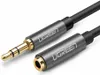 Ugreen AUX prodlužovací kabel 3,5mm minijack, 1m - stříbrný Náhled obrázku produktu 1