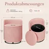 Yaheetech Drehbarer Sitzhocker mit Stauraum 40 L, Produktbild-Vorschau 3