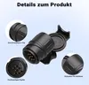 Wiltec Anhänger Adapter 13 auf 7 polig 12V, Kunststoff Produktbild-Vorschau 7