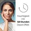 A woman's face is shown on the left, with text and a clock icon on the right. Podgląd zdjęcia produktu