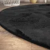 Teppich Rund Fellteppich Kunstfell Plüsch Bettvorleger Produktbild-Vorschau 2