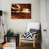 ARTland Leinwandbild Kaffeetasse und Leinensack auf Tisch Produktbild-Vorschau 5