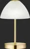 LED stolová lampa - biela - mosadz - opálové sklo - V 24 cm Náhľad obrázku produktu 2