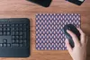 MuchoWow® Mauspad Mousepad Muster - Vintage - Blau - Rot Produktbild-Vorschau 5