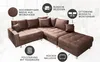 riess-ambiente Moderne Wohnlandschaft KENT 220cm braun Produktbild-Vorschau 7