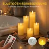 LED Kerzen Echtwachs 5er Set mit Fernbedienung Timer Produktbild-Vorschau 3