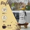 Lion Home Espressokocher aus Glas & Edelstahl für 6 Tassen, Produktbild-Vorschau 4