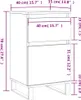 vidaXL Sideboards 2 Stk. Grau Sonoma 40x35x70 cm Produktbild-Vorschau 8
