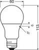 A technical drawing of an LED light bulb with dimensions and measurement points indicated. Anteprima dell’immagine prodotto