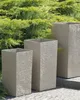 BELIANI Blumenkübel Beige 35 x 35 x 70 cm aus Steingemisch Produktbild-Vorschau 2