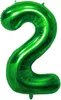 Oblique Unique 1x Folien Luftballon mit Zahl 2 Kinder Produktbild-Vorschau 1