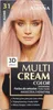 A box of Joanna Multi Cream Color hair dye with a model on the front. Podgląd zdjęcia produktu