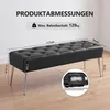 Duhome zitbank van kunstleer, gestoffeerde bank, make-up Productafbeelding-voorbeeld 2