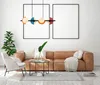 Lampe suspendue multicolore quatre sphères en verre Nauti Voir les images du produit 2
