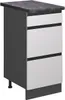 Küchenunterschrank Vicco R-Line Weiß 40 cm  J-Shape mit Produktbild-Vorschau 1