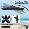 Parasol de jardin en aluminium, diamètre 300 cm, avec Voir les images du produit 6