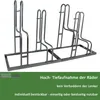 Fahrradständer für 4 Fahrräder höhenversetzt 140 x 75,5 cm Produktbild-Vorschau 1