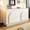 Weißes Sideboard mit gewölbten Türen, 4 Türen, viel Produktbild-Vorschau 3