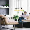B.K.Licht Pendelleuchte Retro Vintage Schwarz 4-flammig Produktbild-Vorschau 3