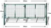 Cancello per recinzione da giardino 289x125 cm/306x175 cm Anteprima dell’immagine prodotto 8