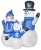 Kerstdecoratie in de vorm van een sneeuwpop, met Productafbeelding-voorbeeld 1