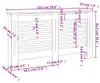 vidaXL Panele grzejnikowe czarne 152x19x81,5 cm MDF Podgląd zdjęcia produktu 8