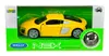 Welly 2016 Audi R8 Coupe V10 Yellow 1:34-1:39 Die Cast Náhled obrázku produktu 5