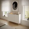 Selsey Tovi - Sideboard 3-türig, 140 cm, Weiß / Holzoptik Produktbild-Vorschau 3