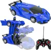 Zdalnie sterowany robot 2 w 1 – samochód i mech z efektami Podgląd zdjęcia produktu 1
