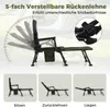 Chaise de pêche COSTWAY Chaise de camping avec repose-pieds Voir les images du produit 5