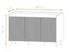 AX LIVING Kommodeschrank Acaddo – 150 cm Breite, Modern in Produktbild-Vorschau 2
