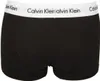 A back view of black Calvin Klein boxer shorts. Voir les images du produit