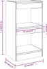 vidaXL Bücherregal/Raumteiler Weiß 40×30×72cm Produktbild-Vorschau 7