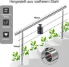 Jayseuw Geländer Edelstahl Handlauf Treppengeländer  für Produktbild-Vorschau 2