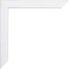 A white picture frame corner on a white background. Produktbild-Vorschau