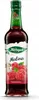 A bottle of raspberry syrup with raspberries and leaves on the label. Náhled obrázku produktu