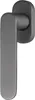 A close-up studio shot of a gray door handle. Produktbild-Vorschau