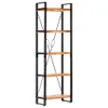 vidaXL Knihovna 5 přihrádek 60x30x180 cm Akátové masivní Náhled obrázku produktu 2