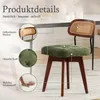 Set di 2 poltrone girevoli a 360°, con schienale in rattan, Anteprima dell’immagine prodotto 8