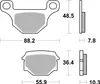 Bremsbeläge Kh93 Street Ceramic Farbe Schwarz Produktbild-Vorschau 1