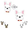Kinder Ohrringe Silber 925 Ohrstecker Hund / Bulldogge / Produktbild-Vorschau 2