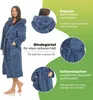 etérea Kuschelfleece Bademantel mit Kapuze – Morgenmantel Produktbild-Vorschau 6