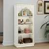 YITAHOME Bücherregal Schnitzdesign, 60x30x140cm, 4 Ebenen Produktbild-Vorschau 1