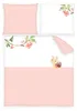 Babybettwäsche 80x80 & 35x40 – Rosa Wende-Bettwäsche für Produktbild-Vorschau 1