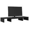 vidaXL Stojan na monitor nastaviteľný čierny 80x24x10,5 cm Náhľad obrázku produktu 3
